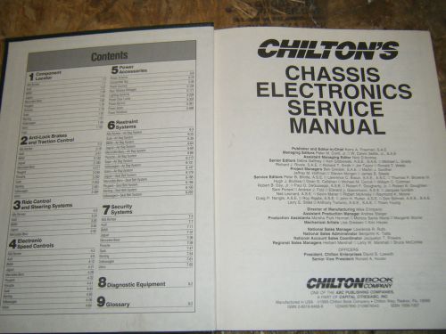 1991-1993 chilton chassis electronics service manual jaguar audi bmw porsche