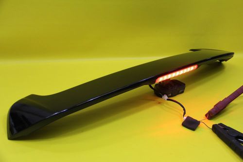 07-09 mazda 3 hatchback 3rd third brake light spoiler wing black factory tested