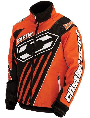 Mens castle launch se2 g1 jacket dark orange/black