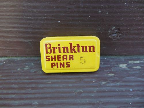 Vintage brinktun # 5 shear pins  and tin