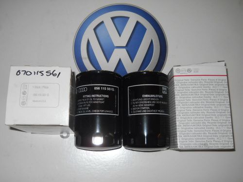 Oem new pair 1987-91 vw vanagon factory oil filters 070115561 / 056115561g