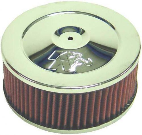 K&amp;n chrome 7&#034; x 3&#034; air cleaner assembly - kn60-1330