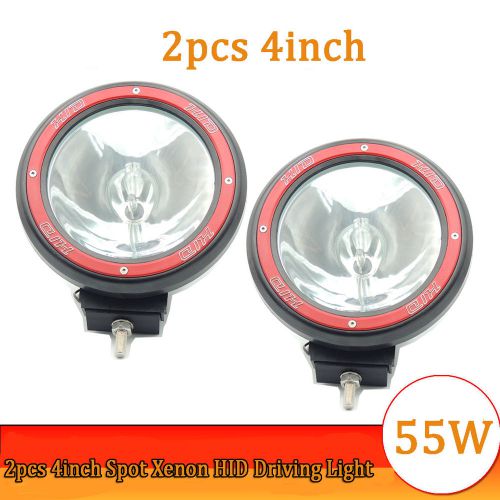 2pcs 55w 4&#034; hid xenon driving spot beam light 4wd work light  offroad fog lamp