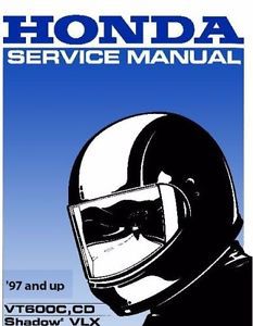 Honda shadow vt600c, cd, vlx 1997 and up repair service manual pdf format