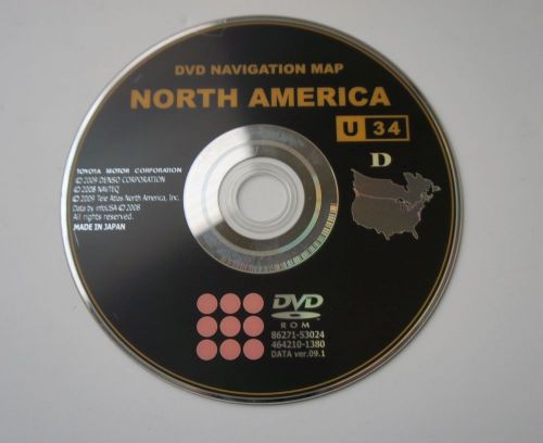 Oem toyota update u34 navigation dvd map camry tundra sequoia sienna prius