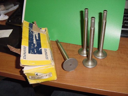 4 nos exhaust valves triumph tr2 tr3 tr4 3/8&#034; stem