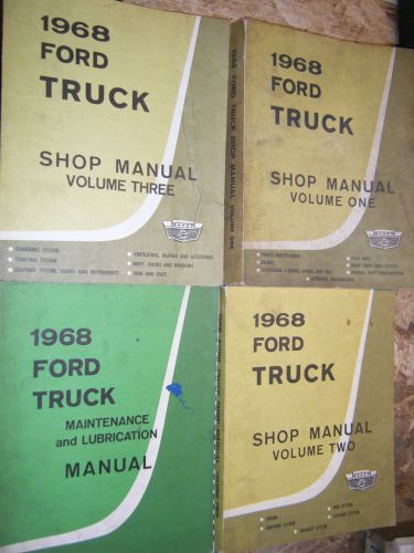 1968 ford truck f 100 all models factory service manuals shop repair diesel gas