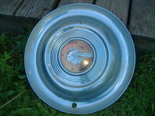 #b vintage 1950&#039;s red indian chieftain chief pontiac wheel cover hubcap hub cap