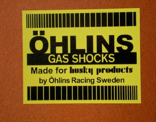 Ohlins husky products shock decals ahrma vintage mx husqvarna