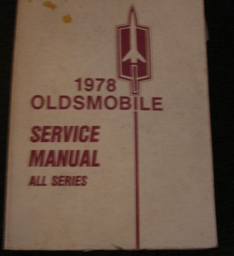 1978 oldsmobile chassis service manual all series