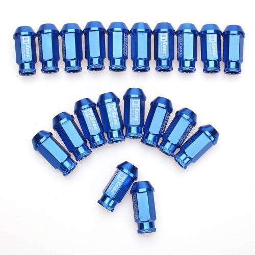 Blue 20 pcs jdm racing d1 spec wheel lug nuts for honda ford toyota