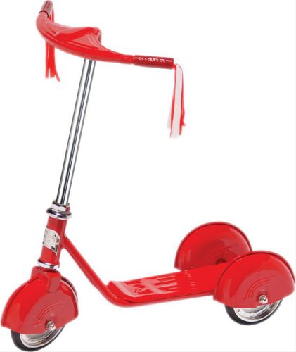 Ghh retro scooter 3-wheel red powdercoated 23&#034; length 25&#034; height 9&#034; width each