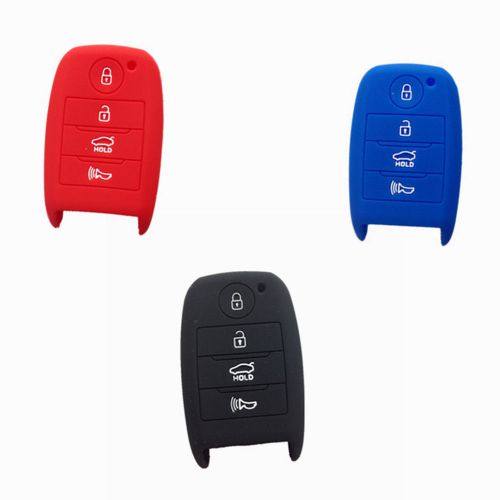 3pcs silicone protective fob skin key cover protector remote for kia k3 cerato