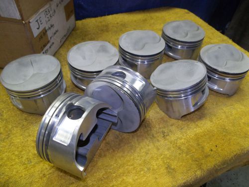 Je pistons 350 ci. 4.004 bore 1.222 c/h 12.5:1 comp used small chevy trw sbc