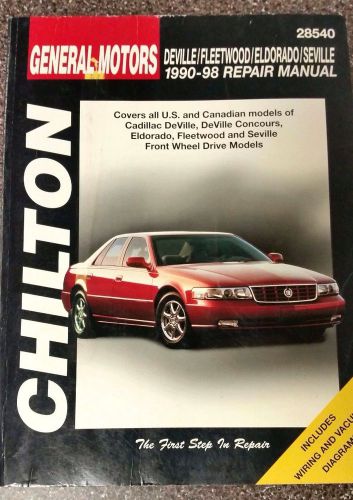 Chilton 1990-98 cadillac total car care repair manual