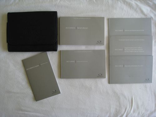 2013 infiniti g g25 g37 sedan owner&#039;s owners manual set w/cases &amp; nav (nq)