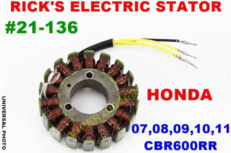 Rick's electric stator honda 07,08,09,10,11 cbr600rr #21-136