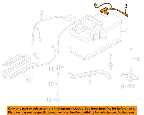 Bmw oem 07-13 328i battery-negative cable 61127616200