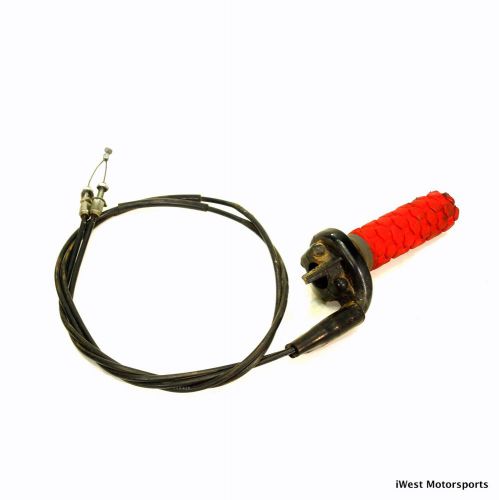 2004 honda crf450r crf450 crf 450 | engine twist throttle tube + cables #1