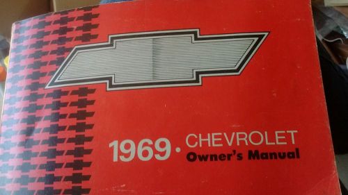 1969 chevy owners manual