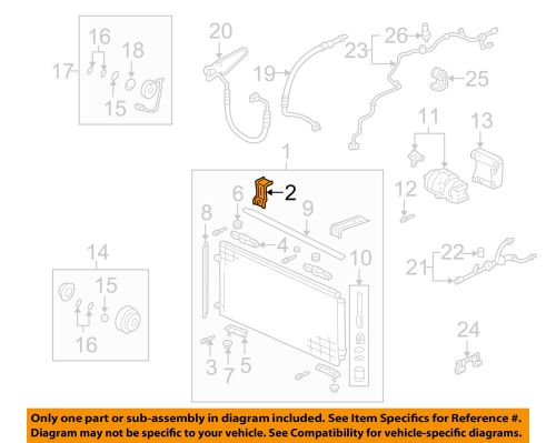 A/c condenser, compressor lines-condenser upper support left 80108s3va01