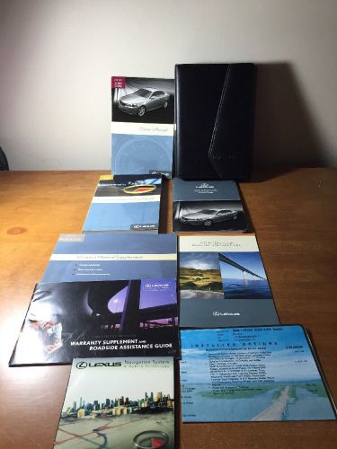 Is350 is250 sedan 06 2006 lexus owners owner&#039;s manual &amp; nav book  w/ case &amp; 2 cd