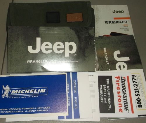 2009 jeep wrangler owners manual and case supplements