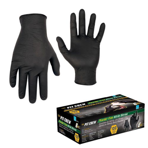 Clc black nitrile disposable gloves - box of 100 - medium -2337m