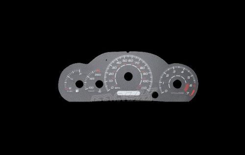 110mph indiglo black reverse gauge el glow face new for 00-02 chevrolet cavalier