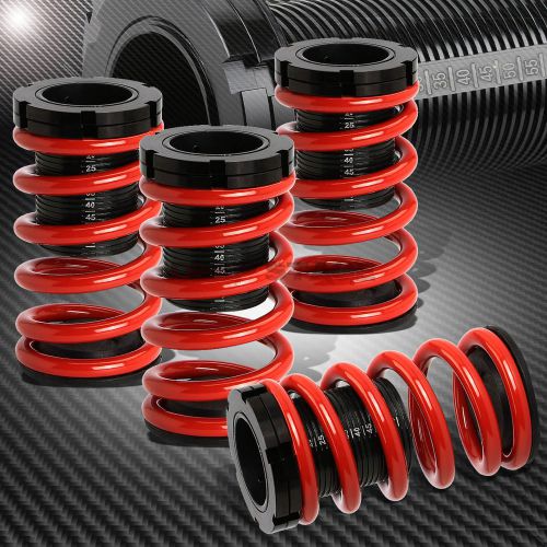 Front+rear suspension scale coilover 1-3&#034; spring red for 01-05 civic em2 es