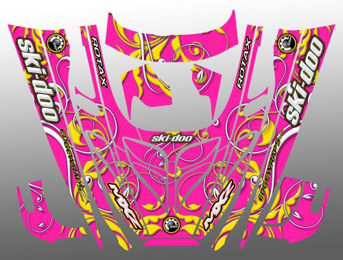 Sled wrap snowmobile decals graphics fits ski-doo mxz 1995 - 1999