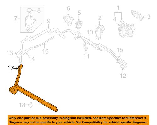 Mitsubishi oem 99-03 galant-power steering oil cooler mr272236