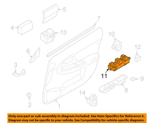 Subaru oem 2003 forester door-window switch 83071sa020