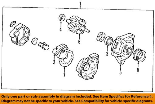 Honda oem 99-00 odyssey-alternator 06311p8fa01rm