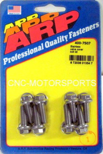 Arp valve cover bolt kit 400-7507 cast aluminum covers 1/4-20 8 pieces