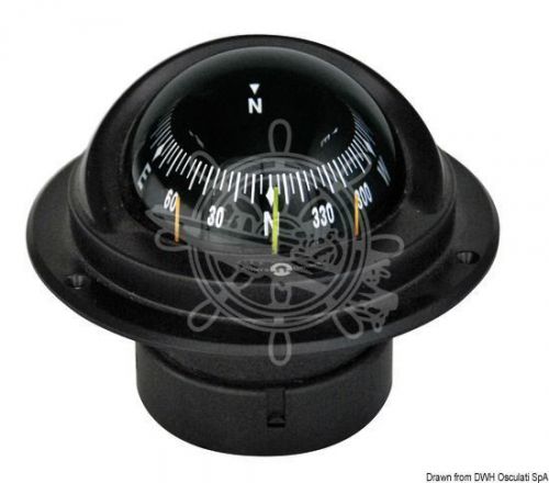 Riviera idra series boat marine compass 3&#034; 80mm black built-in