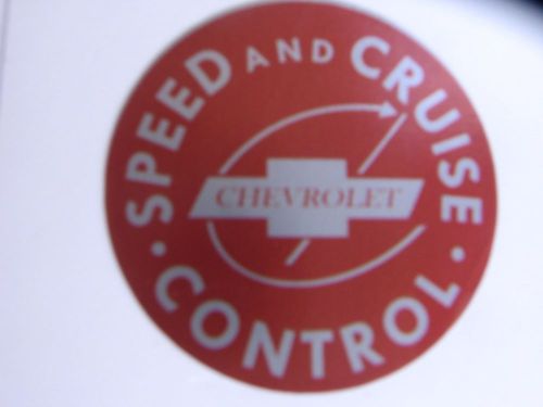 1959, 60, 61, 62, 63 impala chevrolet speed &amp; cruise control decal,1964,1965