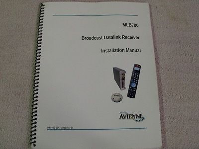 Avidyne mlb700 install manual