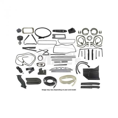 Thunderbird complete weather-strip kit, convertible, white front header seal,