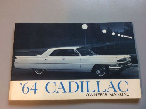 &#039;64 cadillac original owner&#039;s manual 1964 caddy oem