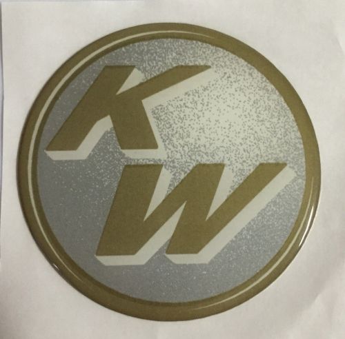 Key west boats 3&#034; domed round decal gold &amp; silver (single)