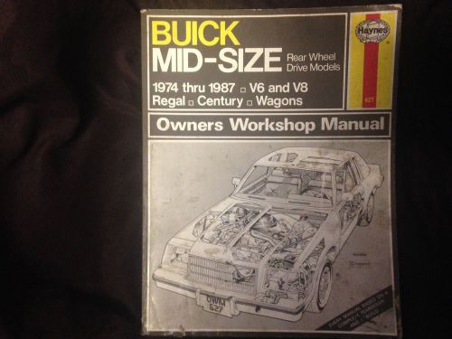 Haynes buick mid-size rear wheel drive models repair manual 1974-1987