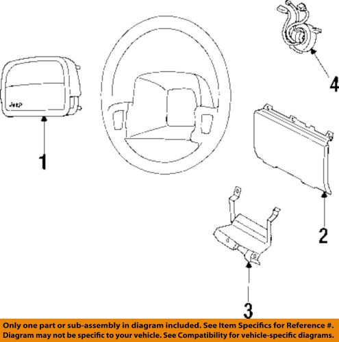 Jeep chrysler oem cherokee supplemental restraint system-clockspring 56009071