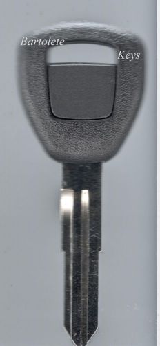 Transponder key blank fits many honda car models