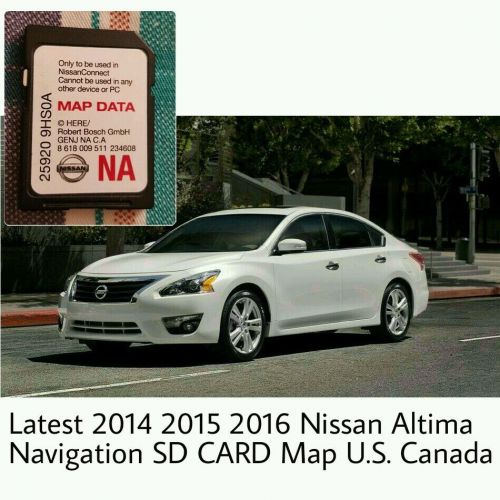 Latest 2014 2015 2016 nissan altima navigation sd card map u.s. canada