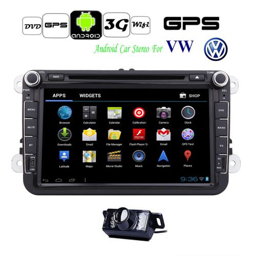 8&#034; android 4.4 3g-wifi gps car stereo dvd player for vw passat jetta tiguan+came