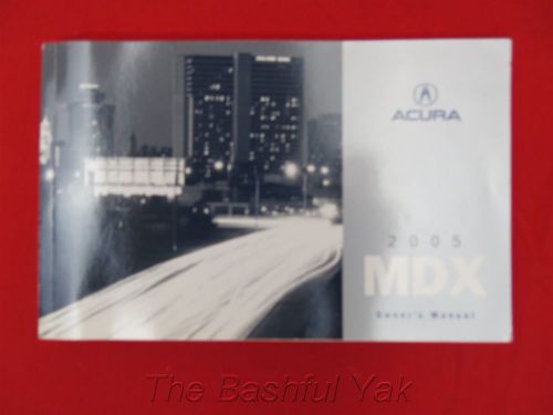 2005 acura mdx owners manual