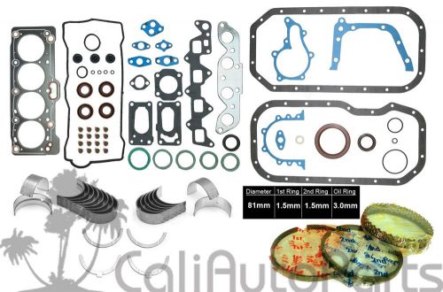 88-93 toyota celica corolla 1.6l 4af 4afe dohc full set engine re-ring kit *new*