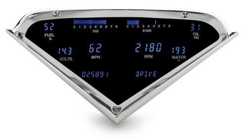 Dakota digital dash 55 56 57 58 59 chevy pickup truck gauge cluster vfd3-55c-pu