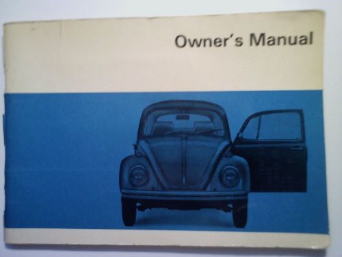 1969 volkswagen beetle owner&#039;s manual